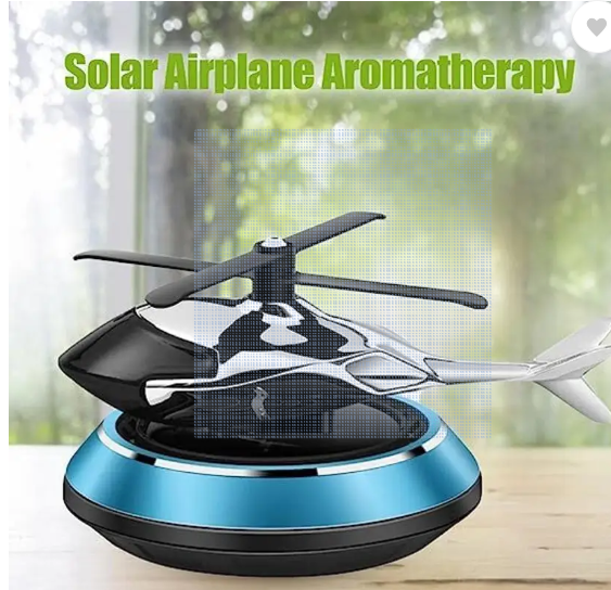 Car Air Freshener Solar Rotating Helicopter Rotating